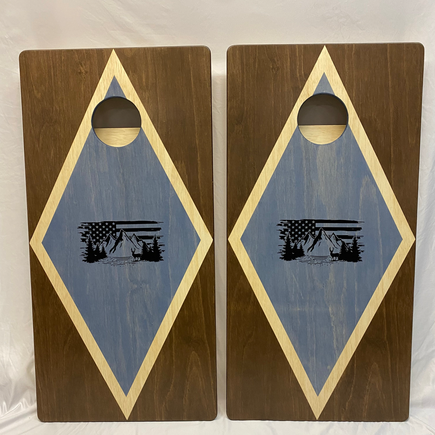 "Diamond Flag" Cornhole Set