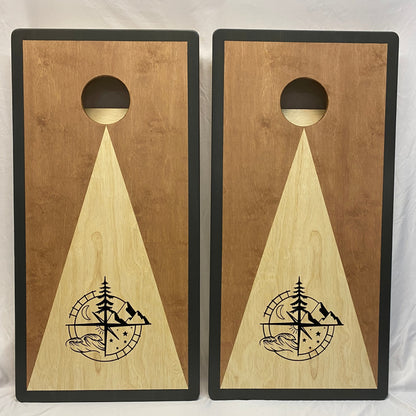 "Compass" Cornhole Set