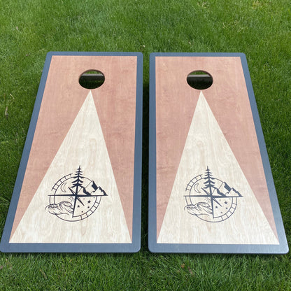 "Compass" Cornhole Set