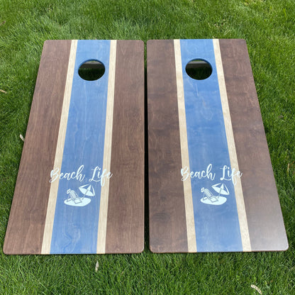 "Beach Life" Cornhole Set