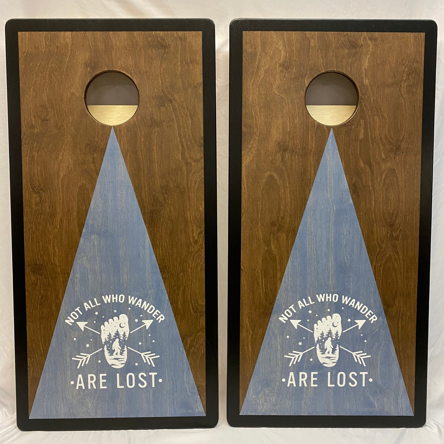 "Not All Who Wander are Lost" Cornhole Set